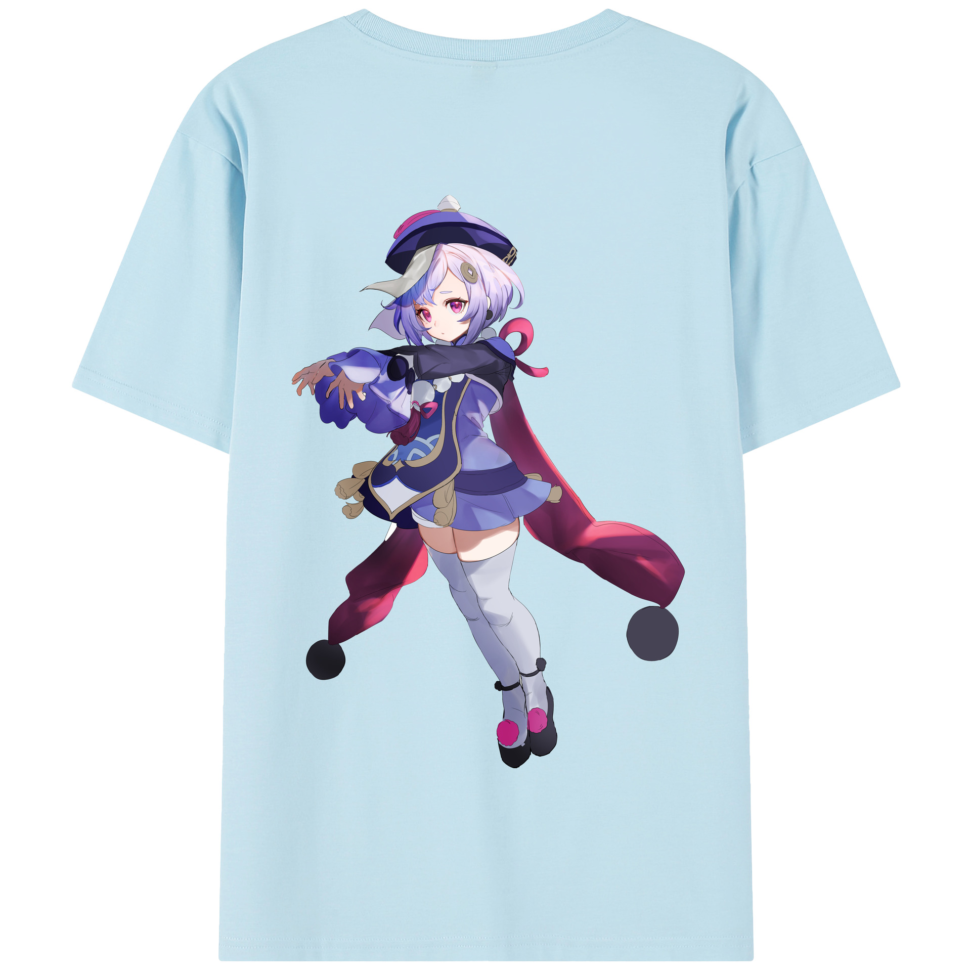 げんし神 七七 なな  genshin Nana 綿100％半袖Tシャツ（背面プリント）